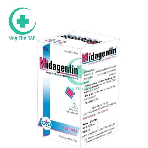 Midagentin 250/62,5 - điều trị nhiễm khuẩn của Minh Dân